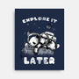 Panda Nap-none stretched canvas-fanfabio