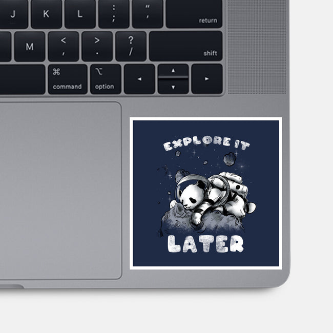 Panda Nap-none glossy sticker-fanfabio