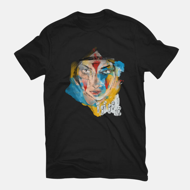 Inked Mononoke Princess-womens basic tee-kharmazero