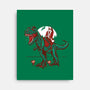 T-Rex Christmas-none stretched canvas-AndreusD