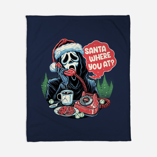 Calling Santa-none fleece blanket-momma_gorilla