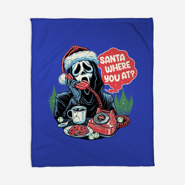 Calling Santa-none fleece blanket-momma_gorilla