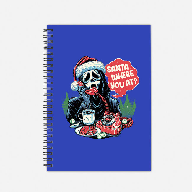Calling Santa-none dot grid notebook-momma_gorilla
