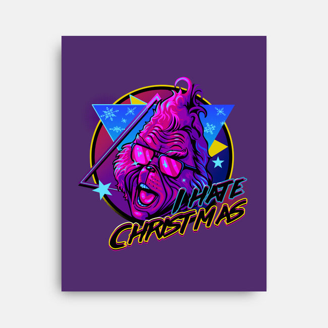 Hate Christmas-none stretched canvas-daobiwan