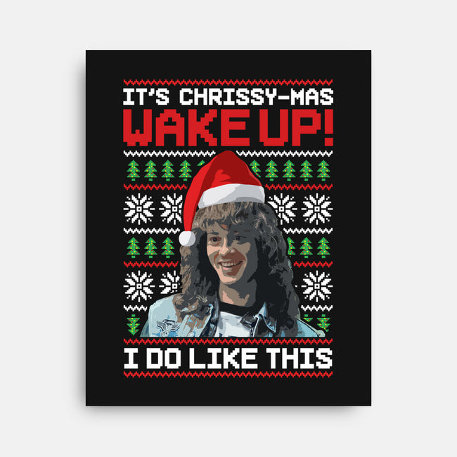 Happy Chrissymas-none stretched canvas-rocketman_art