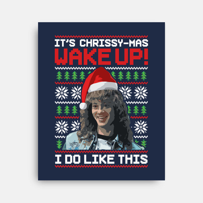 Happy Chrissymas-none stretched canvas-rocketman_art