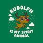 Rudolph Is My Spirit Animal-none stretched canvas-Weird & Punderful