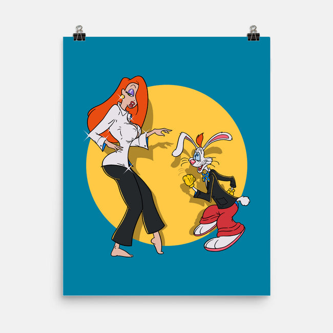 Rabbit Fiction-none matte poster-Getsousa!