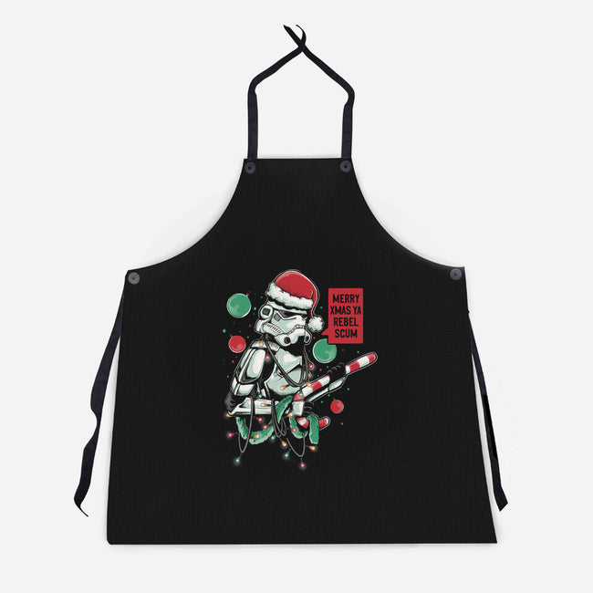 Merry Xmas Ya Rebel Scum-unisex kitchen apron-Arigatees