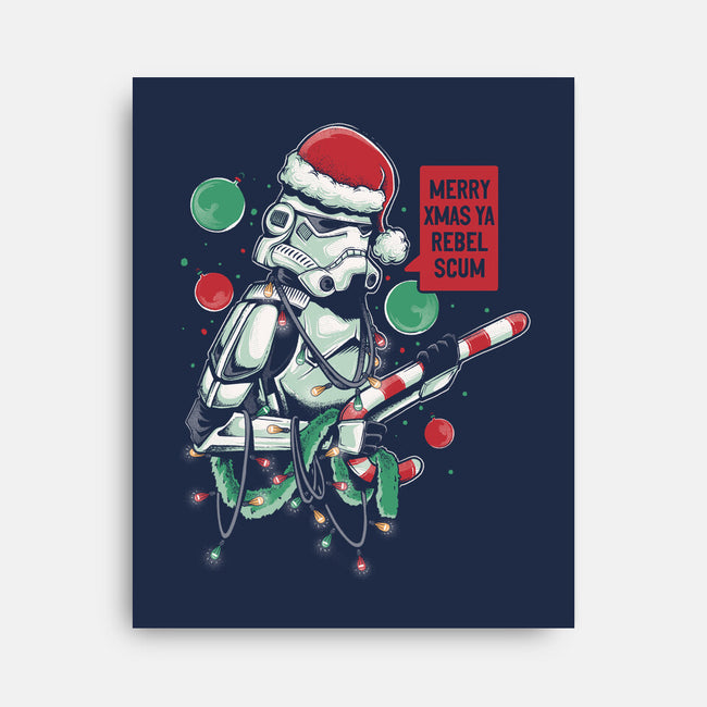Merry Xmas Ya Rebel Scum-none stretched canvas-Arigatees