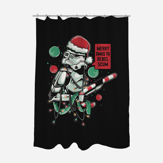 Merry Xmas Ya Rebel Scum-none polyester shower curtain-Arigatees