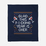 Glad This Year Is Over-none fleece blanket-eduely