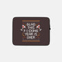 Glad This Year Is Over-none zippered laptop sleeve-eduely