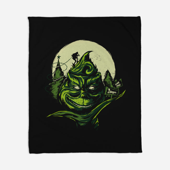 A Green Christmas-none fleece blanket-IKILO