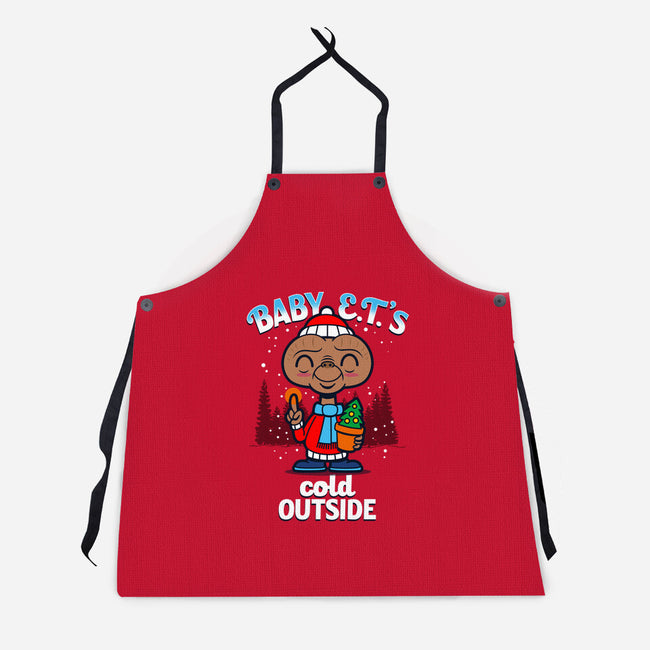 Baby E.T.'s Cold Outside-unisex kitchen apron-Boggs Nicolas