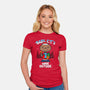 Baby E.T.'s Cold Outside-womens fitted tee-Boggs Nicolas
