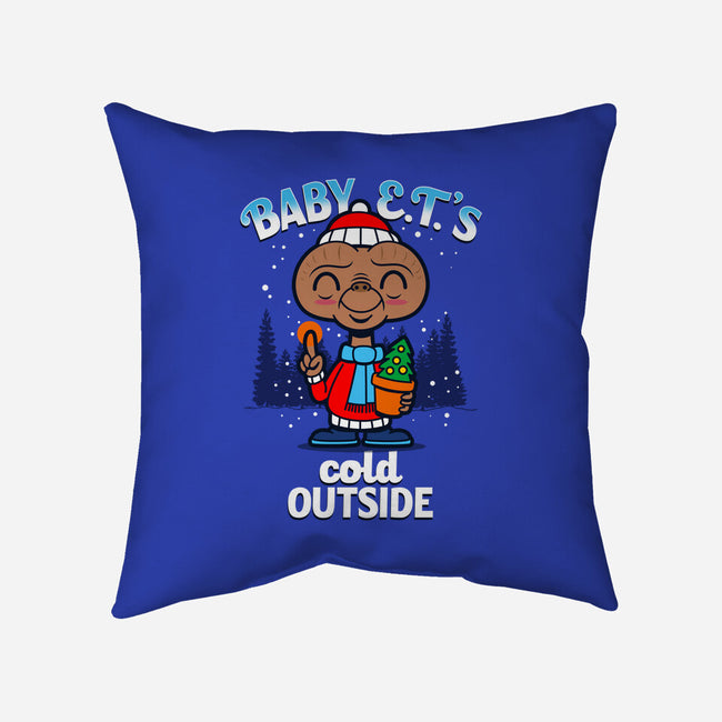 Baby E.T.'s Cold Outside-none removable cover w insert throw pillow-Boggs Nicolas