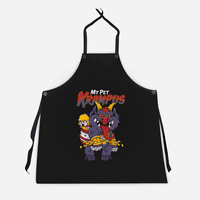 My Pet Krampus-unisex kitchen apron-Nemons