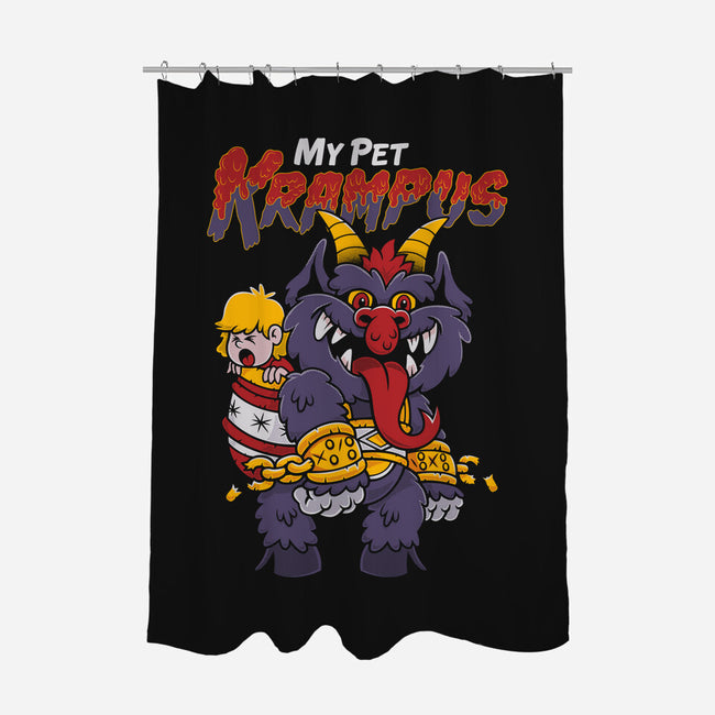 My Pet Krampus-none polyester shower curtain-Nemons