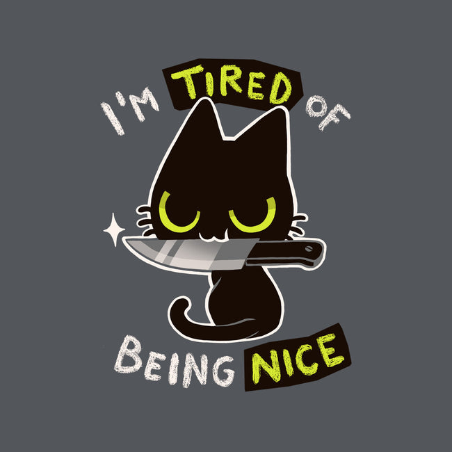 Tired Of Being Nice-none removable cover w insert throw pillow-BlancaVidal