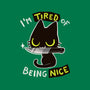 Tired Of Being Nice-none removable cover w insert throw pillow-BlancaVidal