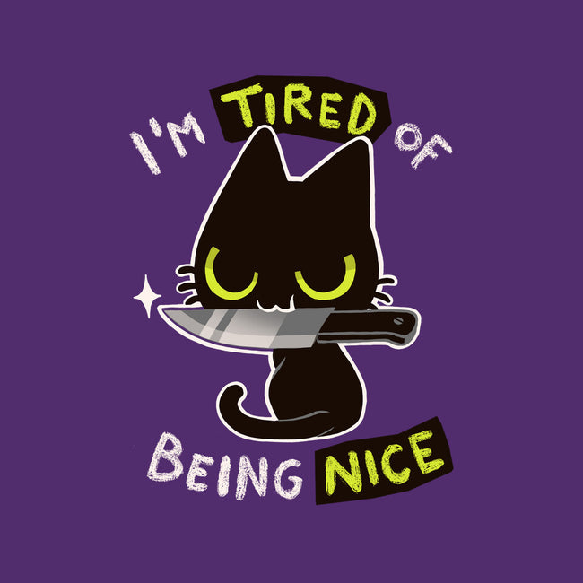 Tired Of Being Nice-none removable cover w insert throw pillow-BlancaVidal