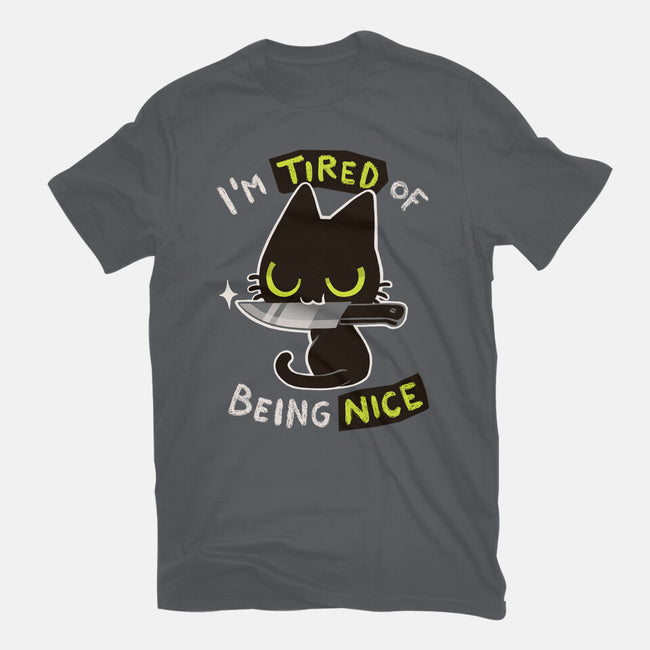 Tired Of Being Nice-unisex basic tee-BlancaVidal