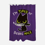 Tired Of Being Nice-none polyester shower curtain-BlancaVidal