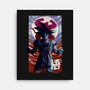 Saiyan Moonlight-none stretched canvas-fanfabio
