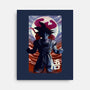 Saiyan Moonlight-none stretched canvas-fanfabio