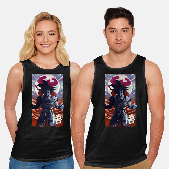 Saiyan Moonlight-unisex basic tank-fanfabio