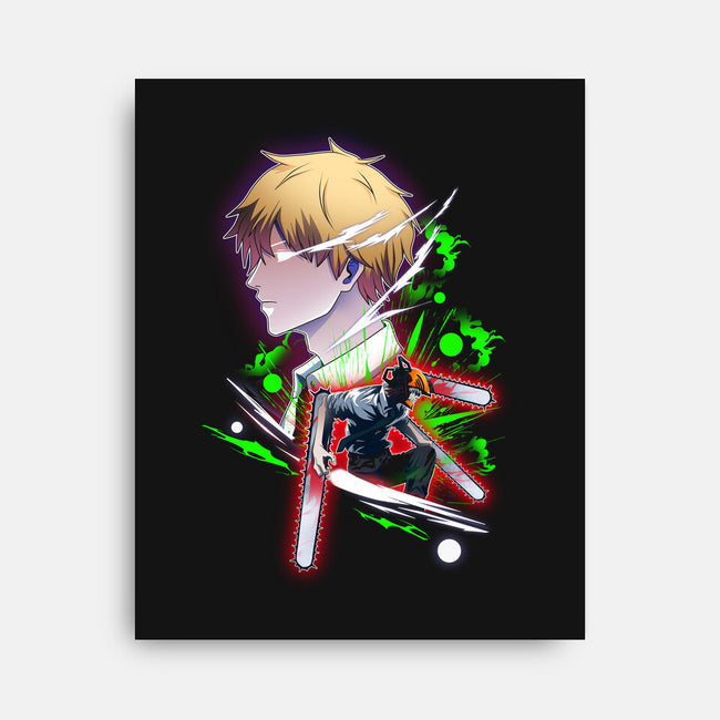 Chainsaw-none stretched canvas-PanosStamo