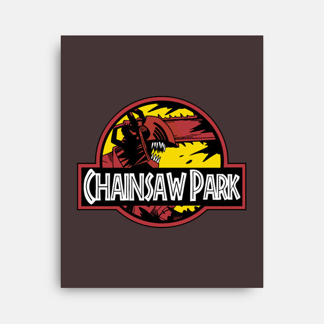 Chainsaw Park-none stretched canvas-Andriu