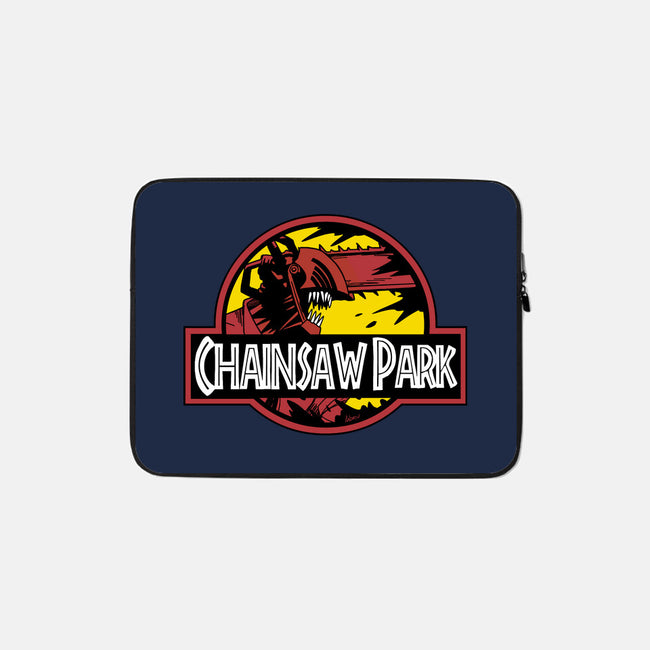 Chainsaw Park-none zippered laptop sleeve-Andriu