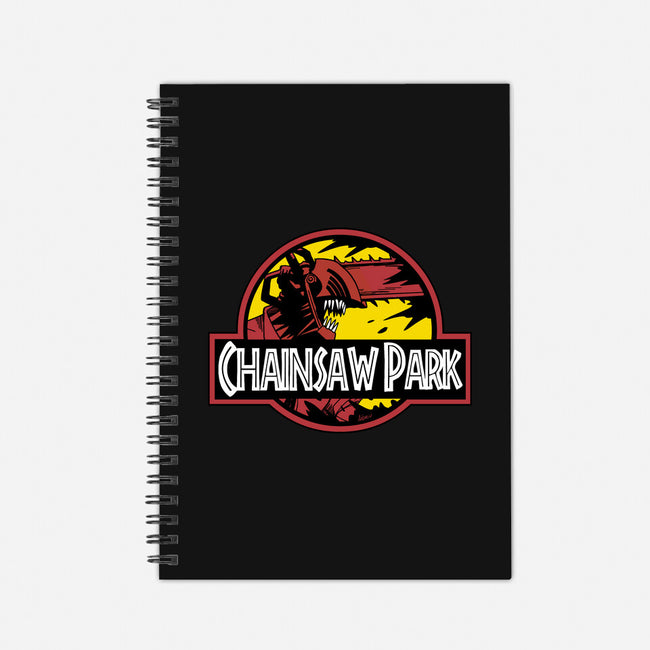 Chainsaw Park-none dot grid notebook-Andriu