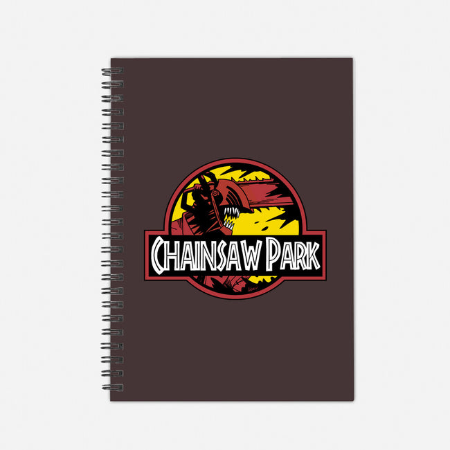 Chainsaw Park-none dot grid notebook-Andriu