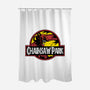 Chainsaw Park-none polyester shower curtain-Andriu