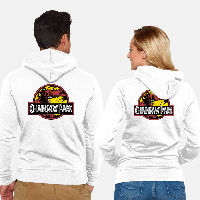 Chainsaw Park-unisex zip-up sweatshirt-Andriu