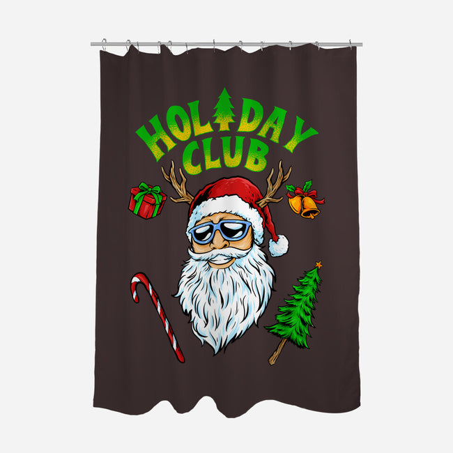 The Holiday Club-none polyester shower curtain-spoilerinc