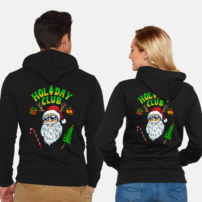The Holiday Club-unisex zip-up sweatshirt-spoilerinc