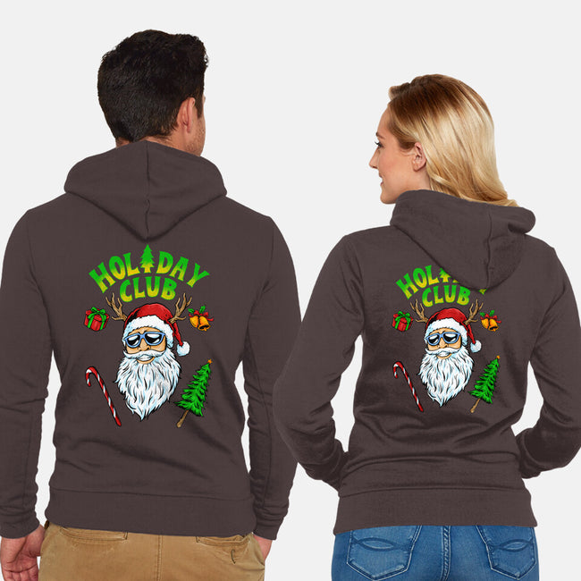 The Holiday Club-unisex zip-up sweatshirt-spoilerinc