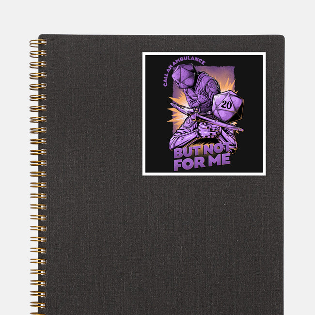 RPG Call An Ambulance-none glossy sticker-The Inked Smith