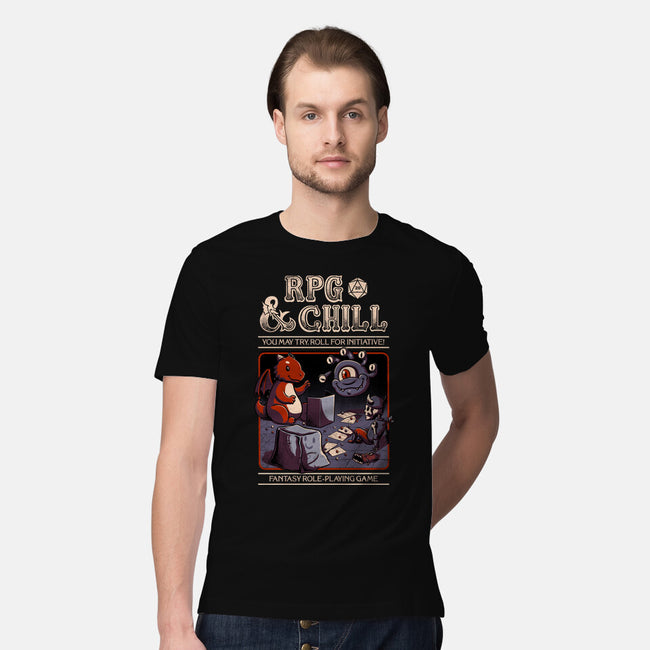 RPG & Chill-mens premium tee-The Inked Smith