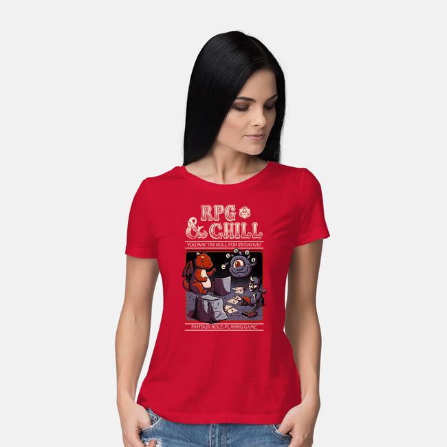 RPG & Chill-womens basic tee-The Inked Smith