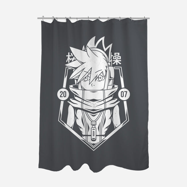 Neku-none polyester shower curtain-Alundrart