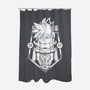 Neku-none polyester shower curtain-Alundrart