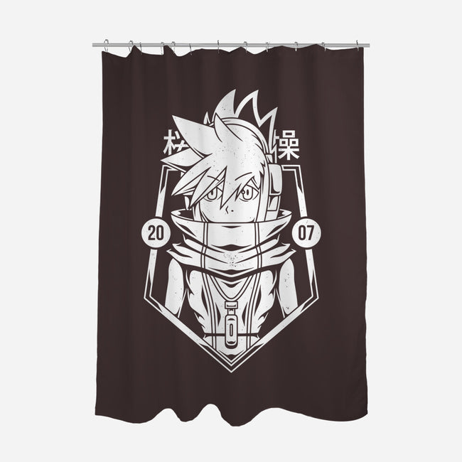 Neku-none polyester shower curtain-Alundrart