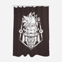 Neku-none polyester shower curtain-Alundrart