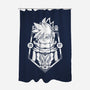 Neku-none polyester shower curtain-Alundrart