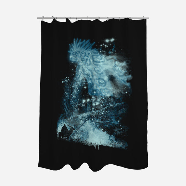 Forest Spirit Rising-none polyester shower curtain-kharmazero